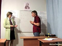 美人, ブロンド, フェラチオ, 巨乳な, 熟年, 淫乱熟女, 母, 義母