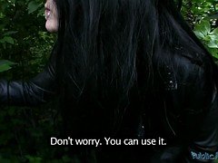 Blowjob, Brunette, Cumshot, Dick, Outdoor, Pornstars, Pov, Public