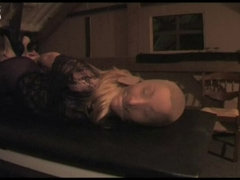 Bondage domination sadisme masochisme, Blonde, Bondage, Femelle, Bâillonner, Collant, Attachée