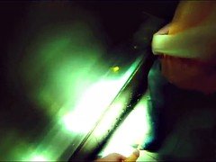 茶髪の, セレブ, 公共, ペニスバンド, オッパイの