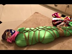 Bondage with scarf femdom