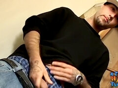 デカチン, ゲイ, オナニー, 一人, タトゥー, 締まりの良い