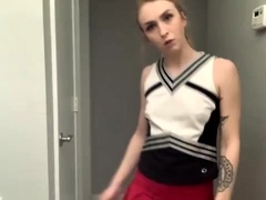 Blonde, Pom pom girl, Fétiche, Pov, Softcore, Solo, Adolescente, Webcam