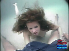 Tussi, Grosser arsch, Grosser schwanz, Grosse titten, Braunhaarige, Vollbusig, Hardcore, Unter wasser