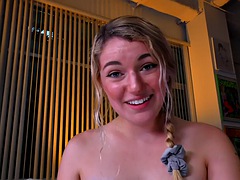 Handjob, Masturbation, Pov, Schlampe, Ablutschen, Tätowierung, Jungendliche (18+), Titten