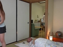 Sexy japanese teen 18+ maid in too short miniskirt exposing her big ass on cam!