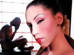 Aziatisch, Grote kont, Grote lul, Pijpbeurt, Hondjeshouding, Natuurlijke tieten, Tiener, Tieten likken