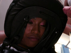 アメリカ人, お尻, 黒人, フェラチオ, バック, 自然山雀, 濡れ, 妻