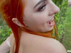 Tetas grandes, Mamada, Tetona, Corridas, Pov, Pelirrojo, Cabello corto, Adolescente