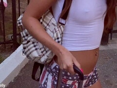 フェラチオ, チェコ, お金, 小柄, ティーン, 三人