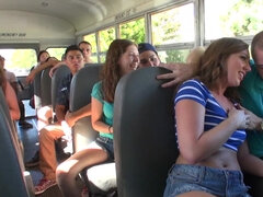Blowjob, Bus, Handjob, Outdoor
