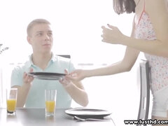 LustHD Russian paramours having brilliant assfucking bang-out for breakfast (Aruna Aghora)