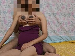 Desi handjob, big tit girlfriend, desi gf