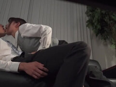 Asiatisch, Braunhaarige, Hd, Japanische massage, Büro, Pov, Dürr, Titten