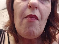 ぽっちゃり, デカ尻, エロ熟女, なめる, 熟年, 赤毛