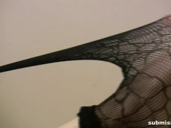 素人, ブロンド, 毛深い, ヒール, 穴開きパンティ, ソフトコア, ストリッピング, オッパイの