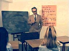 Bondage domination sadisme masochisme, Blonde, Noir ébène, Fétiche, Fessée, Étudiant, Uniforme, Rétro ancien