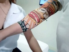 18 años, Universidad, Filipina, Pequeña, Coño, Flaco, Medias largas, Adolescente