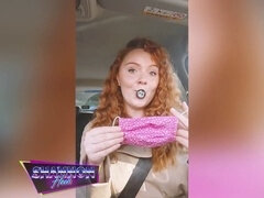 Bad, Britisch, Dildo, Fetisch, Absätze, Öffentlich, Strümpfe, Spanner