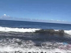 Strand, Fussjob, Behaart, Hd, Pov, Rotschopf, Dürr, Tätowierung