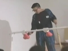 素人, アジア人, 美女, 大学生, 乱交, パーティ, 公共, ストリップ