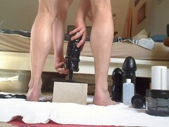 Gode, Pénétrer avec le poing, Béant, Homosexuelle, Allemand, Hard, Masturbation, Monstre