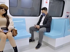 Asiático, Chica, Tetas grandes, Mamada, Japonés, Al aire libre, Tetas