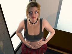 Huge ass, getting taller, caboose