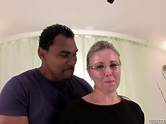 デカチン, フェラチオ, チン, Hd, 異人種間, 熟年, 淫乱熟女, 母