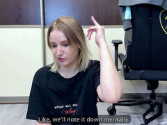 素人, 美人, ブロンド, カップル, ゲーム, 裸, 奴隷, ティーン