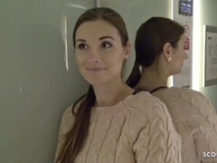 Enthousiasteling, Grote mammen, Vrouw, Duits, Hardcore, Orgasme, Realiteit, Tiener