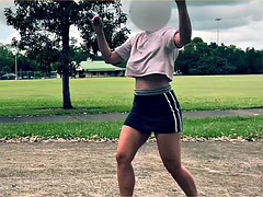 Amateur, Madres para coger, Al aire libre, Bragas, Público, Deporte, Madrastra, Esposa