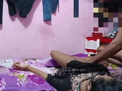 Desi Aunty Fucked Hard by Huge BBC - Dirty Deepthroat & Doggy Style