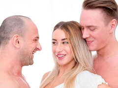 デカチン, フェラチオ, バック, ダブル開発, ロシア人, ガリガリ, ティーン, オッパイの