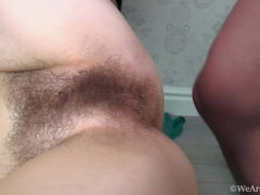 お尻, 毛深い, ハードコア, 下着, 赤毛