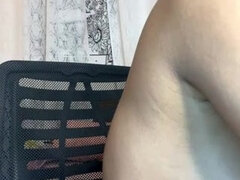 Arsch, Grosser arsch, Selbstgemacht, Hausfrau, Indisch, Lingerie, Solo