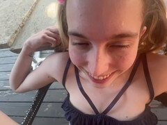 Leie, Papi, Selbstgemacht, Lingerie, Im freien, Muschi, Weibliche ejakulation, Titten