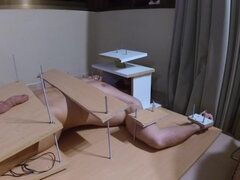 Amateur Femdom. Needle And Handjob