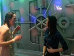 カワイイ, ダンス, 人形, 異人種間, オージー, パーティ, オマンコ, シャワー