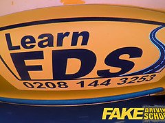 Watch this young ebony MILF get creampied in a wild threesome with a funny older driver