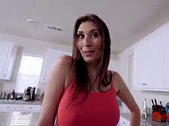 Blowjob, Couple, Kitchen, Milf, Mom, Pov, Skinny, Taboo