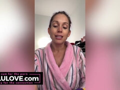 Big Tits Babe Teases in Lingerie, Soaks Creampie After Sex, Makeup Chat, Toenail Polish