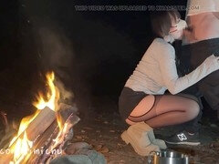 Asiático, Beso negro, Culo grande, Corrida, Japonés, Al aire libre, Coño, Adolescente