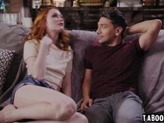 18 jaar, Zwart, Pijpbeurt, Hondjeshouding, Hardcore, Kantoor, Kut duiken, Roodharige vrouw