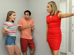 Blasen, Geschnappt, Hundestellung, Frau frau mann, Handjob, Entkleiden, Jungendliche (18+), Titten