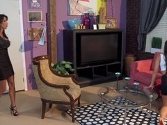 Landlady Lezley Zen gets fucked & creampied instead of rent money