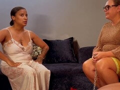 緊縛, バイセクシャル, フェラチオ, 黒人, マッサージ, オナニー, 熟年, 淫乱熟女