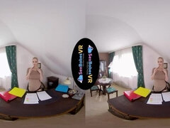 Dreidimensional, Grosser arsch, Blondine, Prüfung, Hd, Lecken, Büro, Realität