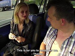 素人, ブロンド, 車, チェコ, ヤリマンの