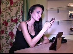 Blowjob, Brunette, Cuckold, Masturbation, Pussy, Shaved, Teen, Tits